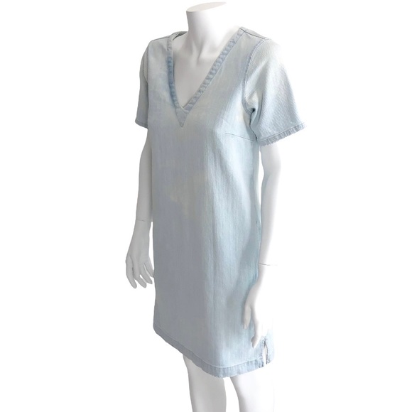 Current Elliott Splotchy Denim Dress in Avalanche - Picture 3 of 12